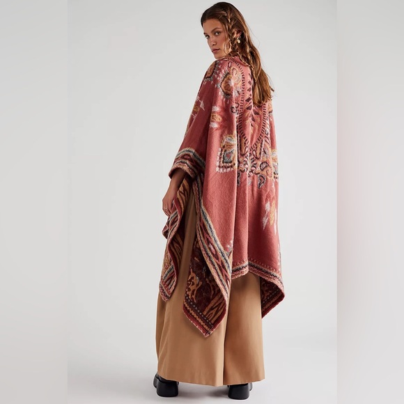 Free People Valley View Cozy Poncho - Picture 2 of 7